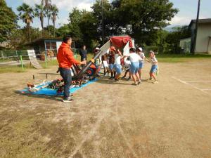 森林ふれあい体験 林業機器 説明