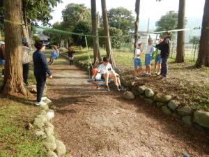 森林ふれあい体験 ブランコ