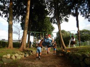 森林ふれあい体験 ブランコ