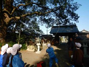 森林ふれあい体験 林業機器 説明