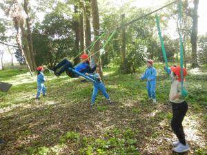 森林ふれあい体験 ブランコ