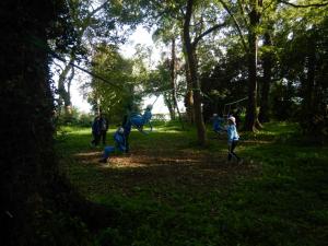 森林ふれあい体験 ブランコ