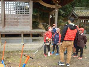 森林ふれあい体験 林業機器 説明