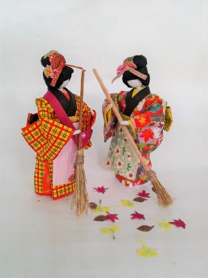 和紙教室作品 和紙人形