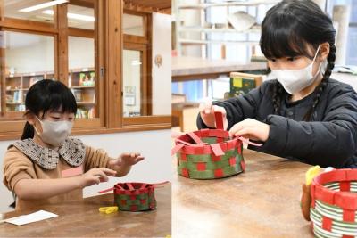 仕上げの折り込み