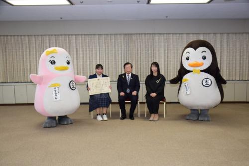 大臣との集合写真