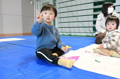 カメラへアピール！