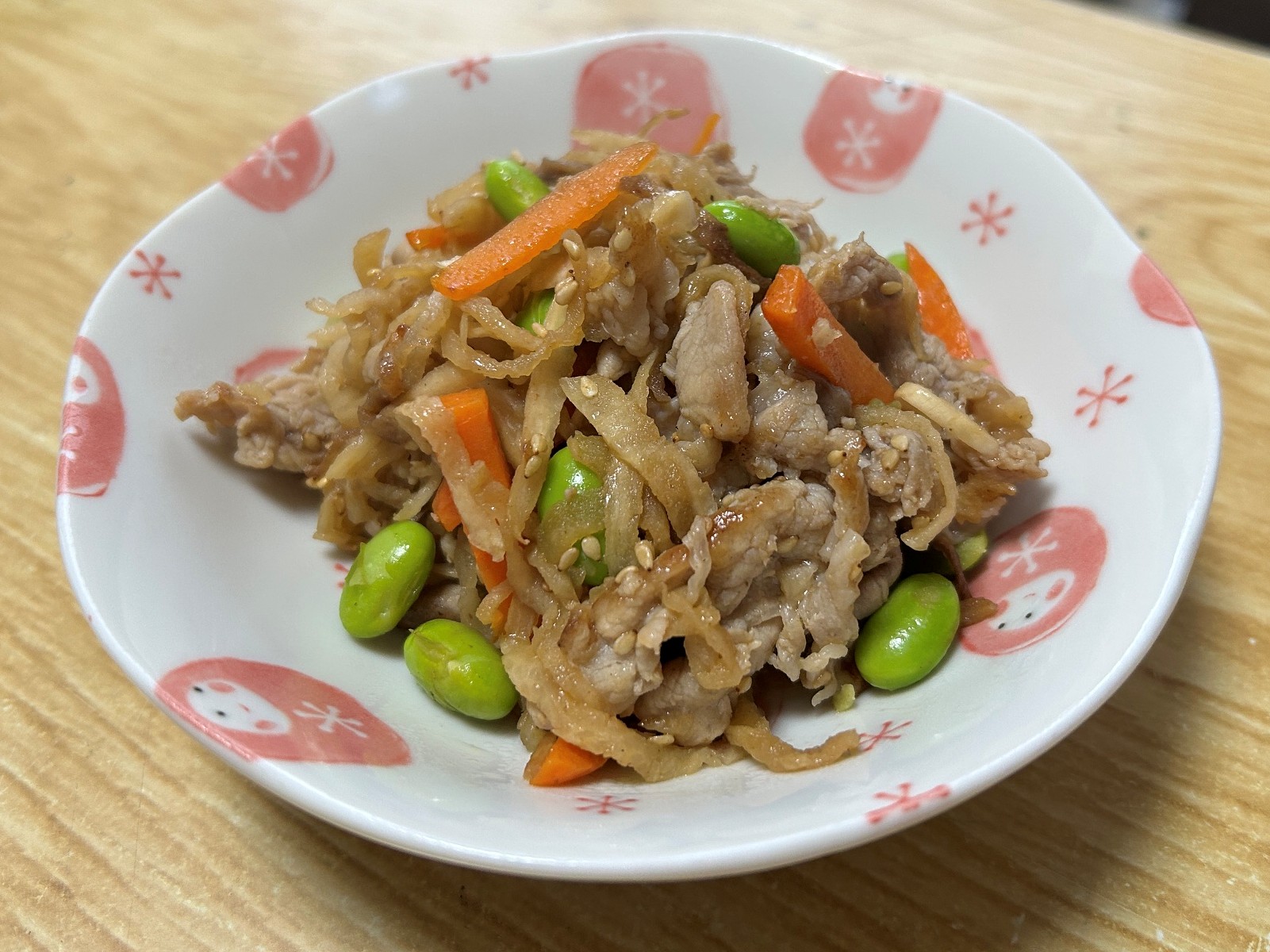 豚肉と切干大根のカミカミ炒め