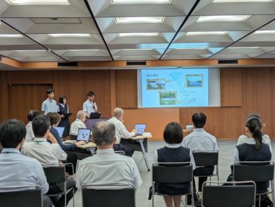 学校の水堀の水質悪化要因の解明
