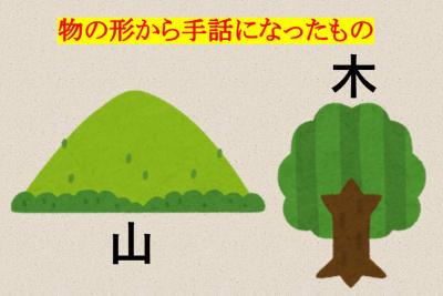 形から手話になったもの