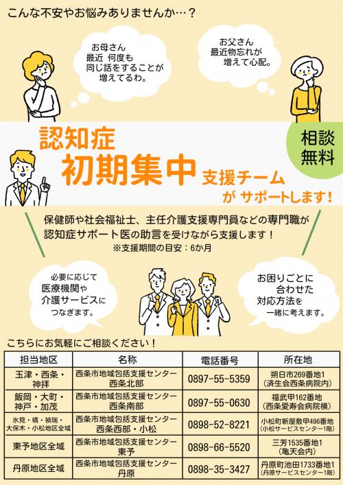 認知症初期集中支援チラシ（表）