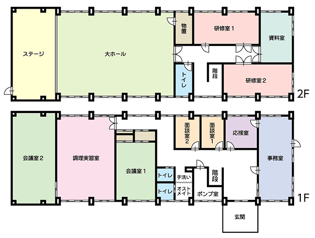 東部ウイングサポートセンター案内図